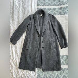 J Crew Factory Gray Wool Coat